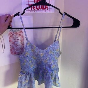 cute aeropostale brand new spring floral flowy crop top with new tags